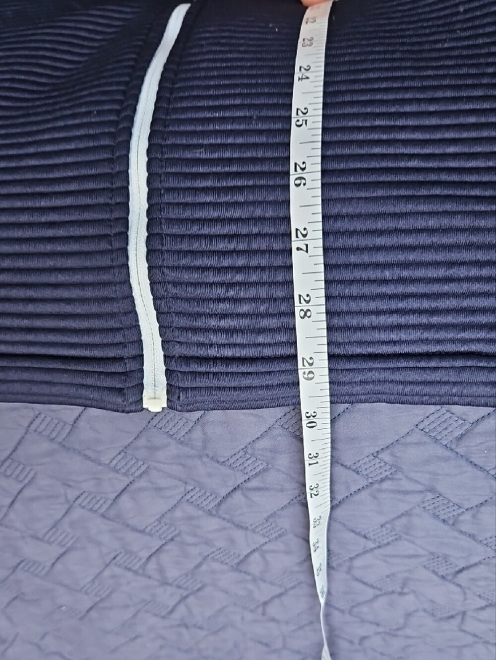FootJoy Navy Full-Zip Performance Jacket with Ribbed Front - Picture 8 of 11